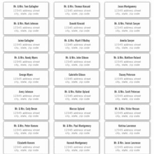 Vet type gastsysteem Adresetiketten Sticker