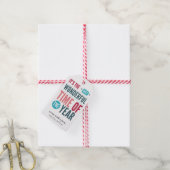 Vet Type Kerstmis Quote Vakantie Cadeaulabel (Met Touw)