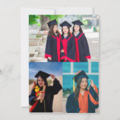 Vet Typografie Afstuderen Uitnodigen Kaart (Achterkant)