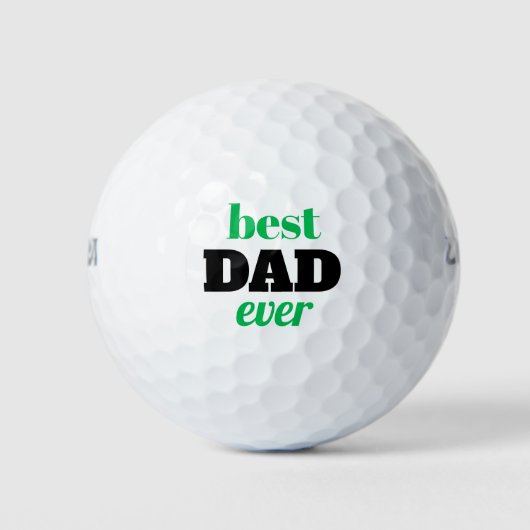 Vet Typografie Beste Pa Ooit Vaderdag Golfballen (Voorkant)