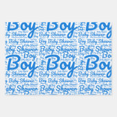 Vet Typografie Boy Script Baby shower Inpakpapier Vel (Voorkant)