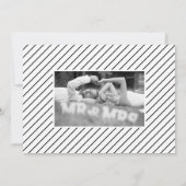 Vet typografie Dank je trouwfoto Bedankkaart (Achterkant)