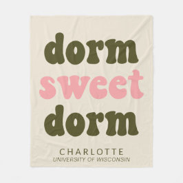 Vet Typografie Gepersonaliseerd Afstuderen Gift Do Fleece Deken