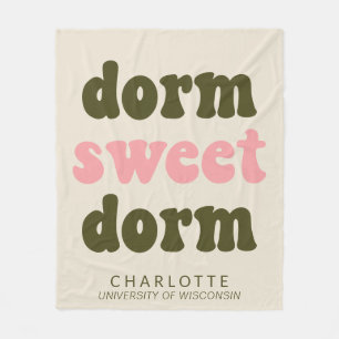 Vet Typografie Gepersonaliseerd Afstuderen Gift Do Fleece Deken