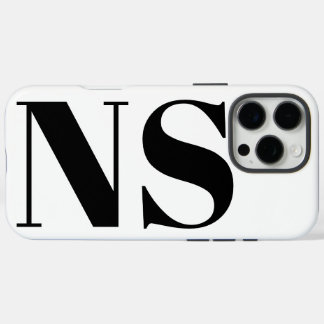 Vet typografie Minimaal Initialen Monogram iPhone 16 Pro Max Hoesje