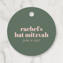 Vet Typografie Modern Roze Groen Aangepast Bedankjes Labels