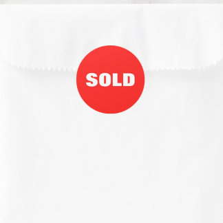 Vet Typografie Moderne, heldere, aangepaste verkoo Ronde Sticker