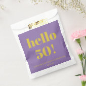 Vet Typografie Paarse Geel Modern Verjaardag Bedankzakje (Gezegeld)