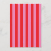 Vet Typografie, Roze en Rode Bruiloft Informatiekaartje (Achterkant)