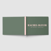 Vet Typografie Roze Groen Aangepast Bat Mitzvah Gastenboek (Volledig)