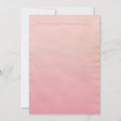 Vet Typografie Roze Modern 50ste verjaardag Kaart (Achterkant)