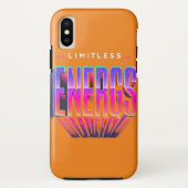 Vet Typografie Telefoon Hoesje met Gradient "Limit (Achterkant)