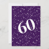 Vet Typografie w / Kalligrafie 60 is Sexy Verjaard Kaart (Achterkant)