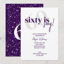 Vet Typografie w / Kalligrafie 60 is Sexy Verjaard