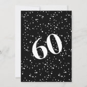 Vet Typografie w / Kalligrafie 60 is Sexy Verjaard Kaart (Achterkant)