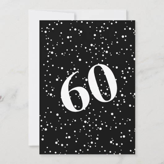 Vet Typografie w / Kalligrafie 60 is Sexy Verjaard Kaart (Achterkant)