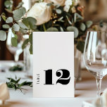 Vet Uniek Hedendaags Zwart Wit Bruiloft Kaart<br><div class="desc">Vet Uniek Hedendaags Zwart Wit Bruiloft Tafel Nummer Sjabloon</div>