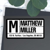 Vet Uniek & Modern Retouradres | Zwart Wit Etiket