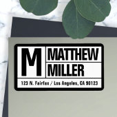 Vet Uniek & Modern Retouradres | Zwart Wit Etiket