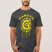 Vet & Urban - Graffiti G Monogram Initiaal T-shirt (Voorkant)