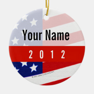 Vet USA Thema, Aangepast gepersonaliseerd ontwerp Keramisch Ornament