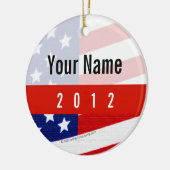 Vet USA Thema, Aangepast gepersonaliseerd ontwerp Keramisch Ornament (Links)