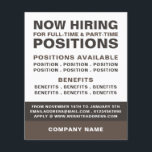 Vet Vacature Recruitment Adverteren Flyer<br><div class="desc">Bold Job Vacature Recruitment Adverteren flyers van de Visitekaartje Store.</div>