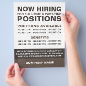 Vet Vacature Recruitment Adverteren Flyer (Hand)