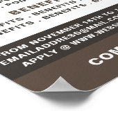 Vet Vacature Recruitment Adverteren Poster (Hoek)