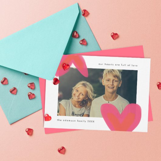 Vet Valentijn feestdag foto schilderd Feestdagenkaart