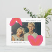 Vet Valentijn feestdag foto schilderd Feestdagenkaart (Staand voorkant)