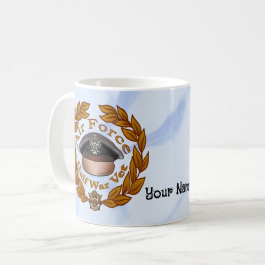 Vet van de Golfoorlog van de luchtmacht Koffiemok (Voorkant links)