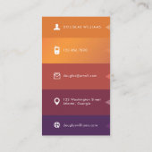 Vet veelhoekig visitekaartje (Achterkant)