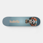Vet Veelkleurige suikerschedel Persoonlijk Skateboard (Horizontaal)