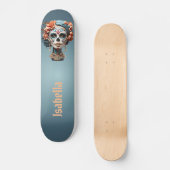 Vet Veelkleurige suikerschedel Persoonlijk Skateboard (Voorkant)