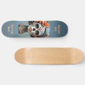 Vet Veelkleurige suikerschedel Persoonlijk Skateboard (Horizontaal)
