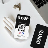 Vet Verbinden Met Ons QR Code Logo Social Media Visitekaartje