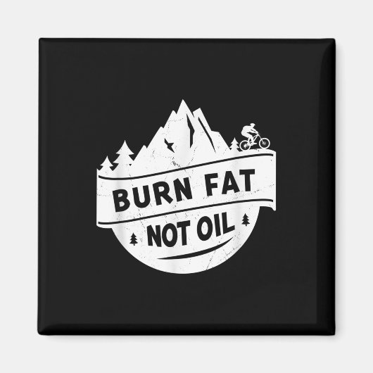 Vet verbranden Niet Olie Mountainbike MTB Milieu P Magneet (Voorkant)