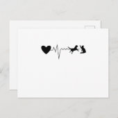Vet Veterinarian Heartbeat Pulse Briefkaart (Voorkant / Achterkant)