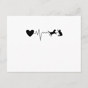Vet Veterinarian Heartbeat Pulse Briefkaart