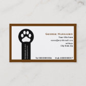 Vet/Veterinary Clinic minimalist visitekaartjes (Achterkant)