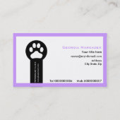 Vet/Veterinary Clinic minimalist visitekaartjes (Achterkant)