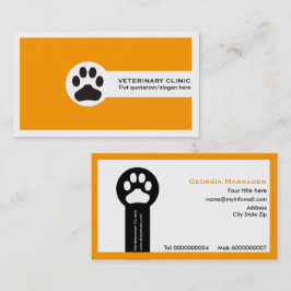 Vet/Veterinary Clinic minimalist visitekaartjes