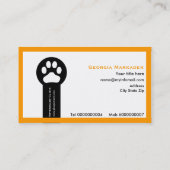 Vet/Veterinary Clinic minimalist visitekaartjes (Achterkant)