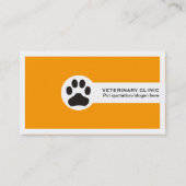 Vet/Veterinary Clinic minimalist visitekaartjes (Voorkant)