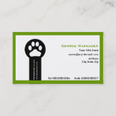 Vet/Veterinary Clinic minimalist visitekaartjes (Achterkant)