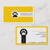 Vet/Veterinary Clinic minimalist visitekaartjes (Voorkant / Achterkant)