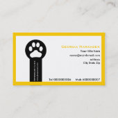 Vet/Veterinary Clinic minimalist visitekaartjes (Achterkant)