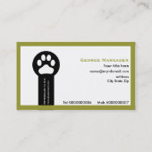 Vet/Veterinary Clinic minimalist visitekaartjes (Achterkant)