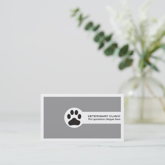 Vet/Veterinary Clinic minimalist visitekaartjes (Staand voorkant)